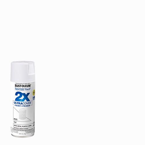 Rust-Oleum 249126-XCP6 PAINTER'S Touch Flat Spray Paint, Flat, White ...