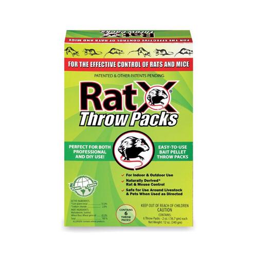 RatX 620103 Rat Killer, 12 oz Box - pack of 6