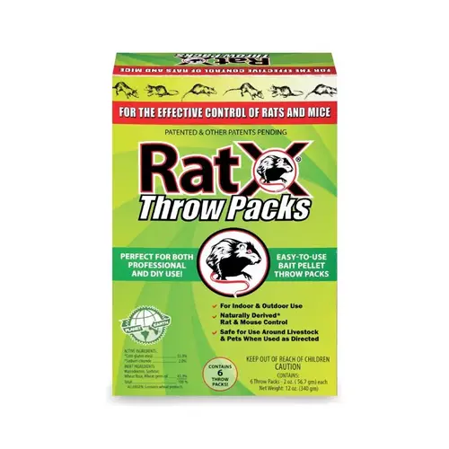 Pellet Throw Pack Rat And Mouse Killer, - pack of 6