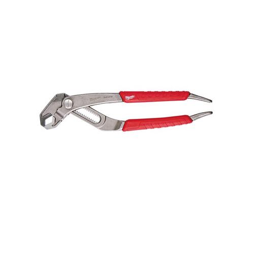 Tongue and Groove Plier, 8 in OAL, 1-3/4 in Jaw, Red Handle, Comfort-Grip Handle, 1/4 in W Jaw