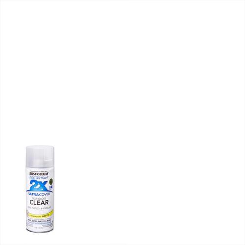 PAINTER'S Touch Clear Spray Paint, Semi-Gloss, Clear, 12 oz, Aerosol Can - pack of 6