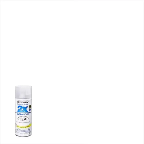 PAINTER'S Touch Clear Spray Paint, Semi-Gloss, Clear, 12 oz, Aerosol Can