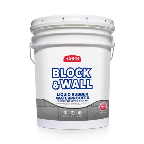 Ames BWRF5 Waterproof and Sealer Block & Wall White Liquid Rubber White