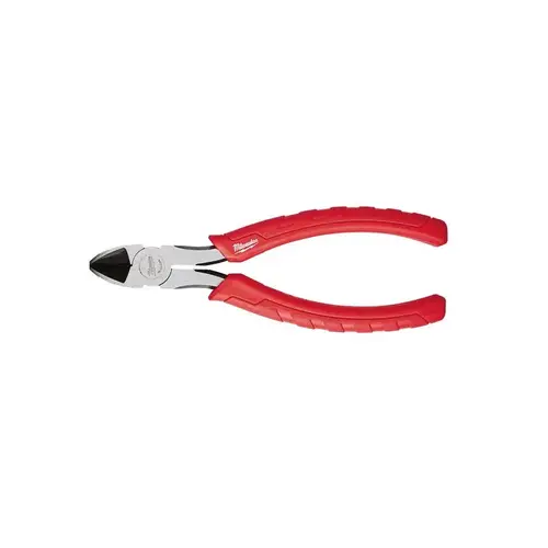 Diagonal Cutting Plier, 6 in OAL, 11/32 in Cutting Capacity, 29/32 in Jaw Opening, Red Handle