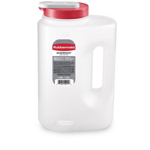 Mixing Bottle Mixermate 1 gal Clear Clear
