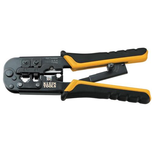 Klein Tools VDV226-011-SEN Modular Crimper 7.5" Black/Yellow Black/Yellow