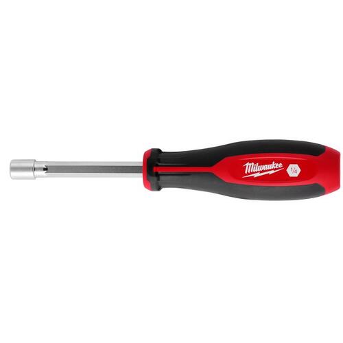 Nut Driver 1/4" SAE Hollow Shaft 7" L Black/Red