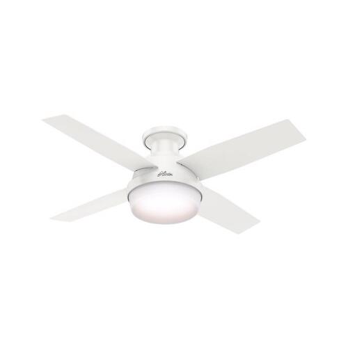 Ceiling Fan Dempsey 44" Snow White White LED Indoor Snow White