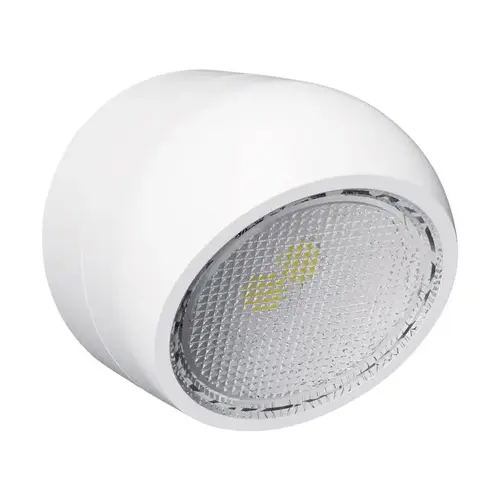 Directional Night Light, 120 V, 0.3 W, LED Lamp, Warm White Light, 1 Lumens, 3000 K Color Temp Pair