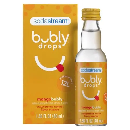 SodaStream 1025258010 Soft Drink, Mango Flavor, 40 mL Bottle