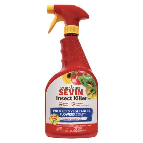 Ready-to-Use Insect Killer, Liquid, Spray Application, Garden, 1 qt Bottle