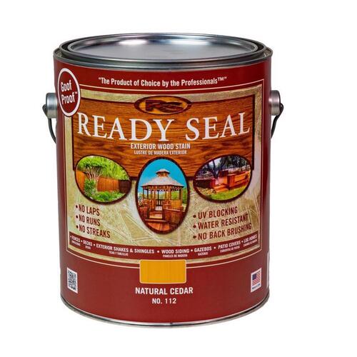 Ready Seal 1864826-XCP4 Penetrating Wood Stain and Sealer Goof Proof Semi-Transparent Natural Cedar Oil-Based 1 g Natural Cedar - pack of 4