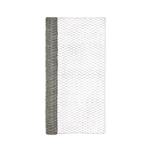 Garden Craft 164825S Poultry Netting 48" H X 25 ft. L 20 Ga. Silver Galvanized