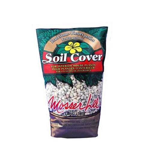 Soil Cover White Pearl Stone 5 lb White