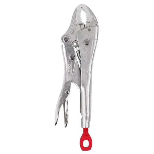 Torque Lock Locking Plier, 5 in OAL, 1-1/8 in Jaw Opening, Ergonomic Handle, 13/32 in W Jaw Silver