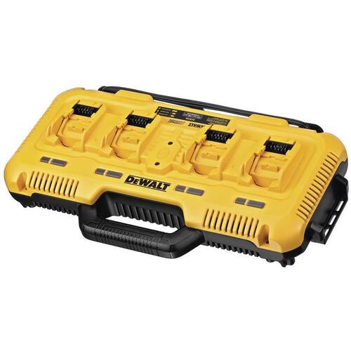 Battery Charger, 12, 20 V Input, 4 Ah, 60 min Charge, 4-Battery, Battery Included: No