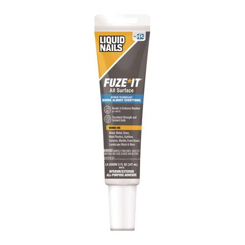 Liquid Nails LN-547 Multi-Purpose Repair Adhesive, White, 5 oz Squeeze Tube