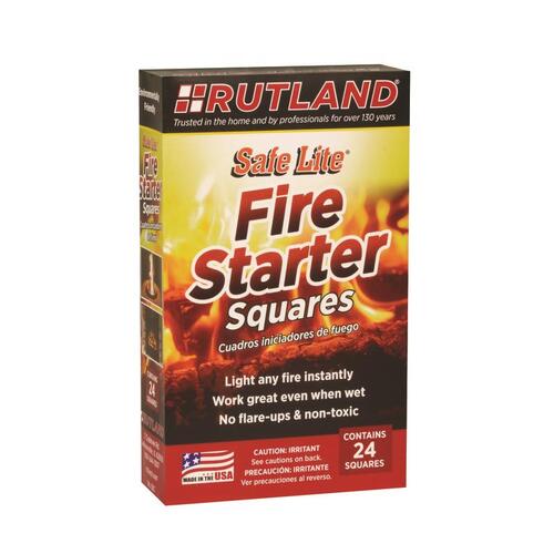 Rutland 50C Fire Starter Safe Lite Wood 10 min 24 pk