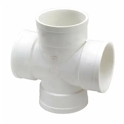 Cross Tee Schedule 35 4" Hub each X 4" D Hub PVC