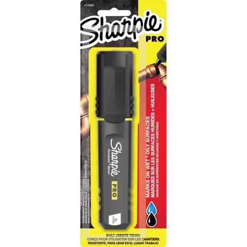 Sharpie 2018347 Pro Series 9011448 Permanent Marker, XL Tip, Black, Black/Gray Barrel