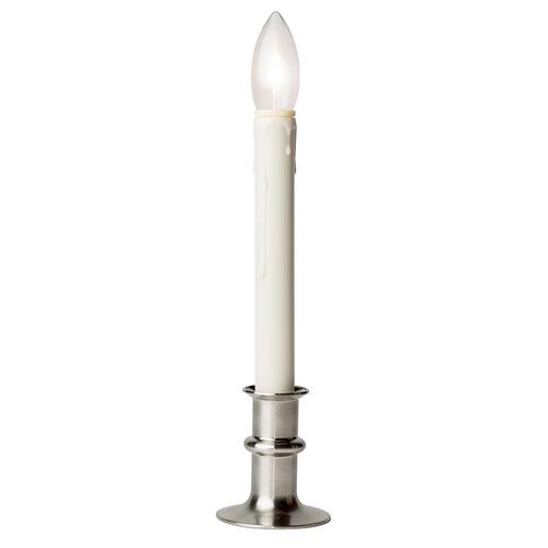 Celestial Lights P-1524-BNI Flameless Flickering Candle White no scent Scent Battery Operated Taper White