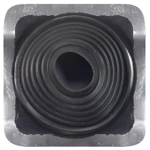 Master Flash Series Roof Flashing, 10 in OAL, 10 in OAW, Thermoplastic Black