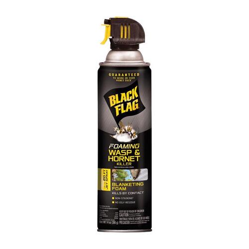 Wasp and Hornet Killer, Pressurized Liquid, Spray Application, Outdoor, 14 oz Aerosol Can