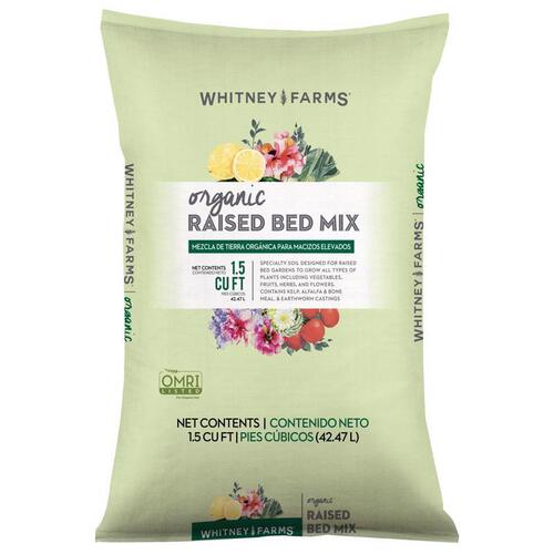 Whitney Farms 10101-75051-XCP48 Raised Bed Mix Organic Fruit and Vegetable 1.5 ft - pack of 48