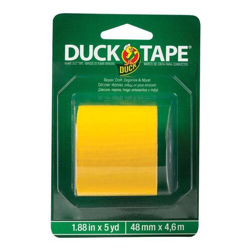 Duct Tape 1.88" W X 5 yd L Yellow Solid Yellow