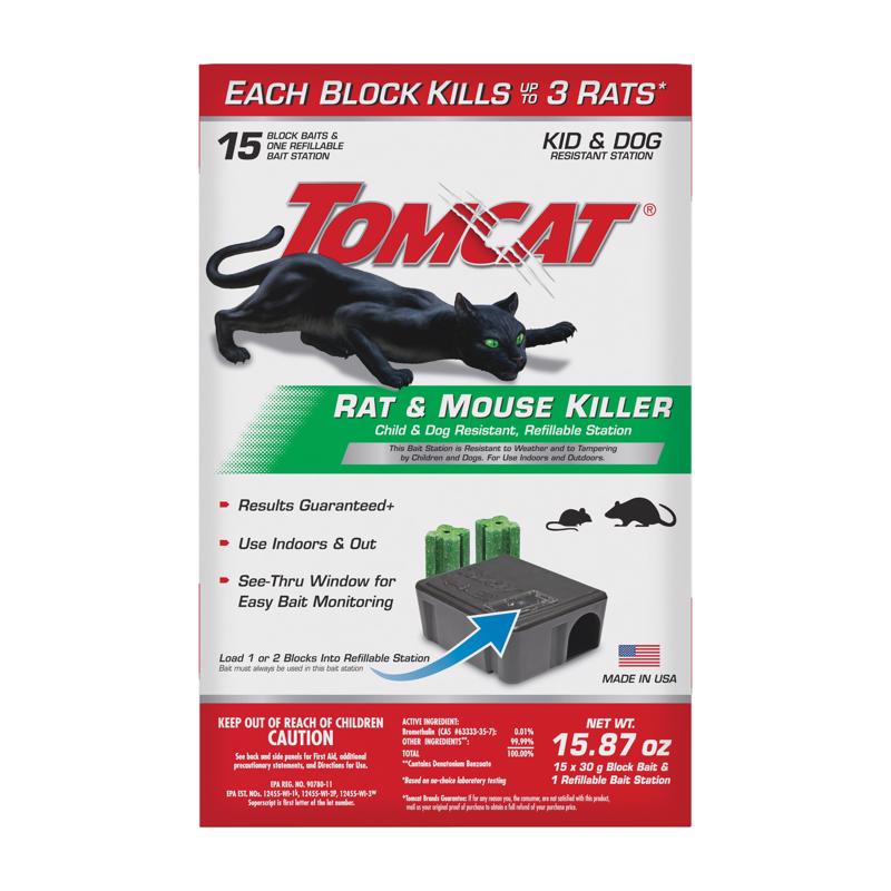 Tomcat 0370910 Refillable Rat Bait Station, Emerald Green