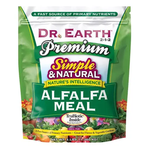 Alfalfa Meal Plant Food Pure & Natural Organic Granules Roses 3 lb