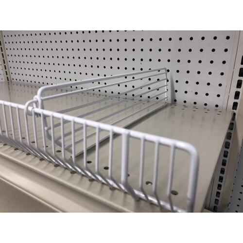 Wire Divider 3" H X 1/2" W X 22" L Powder Coated White Powder Coated