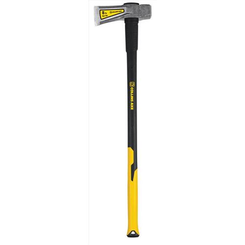 Maul 8 lb Single Bit Splitting 34" Fiberglass Handle Black/Yellow