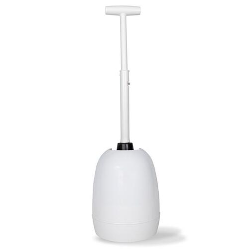 Korky 97-4A BEEHIVE Max Hideaway Toilet Plunger with Holder, 6 in Cup, T-Handle Handle