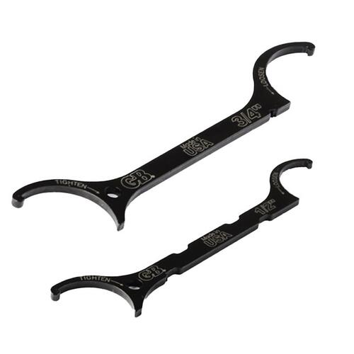 Wrench Kit, 2-Piece, Steel, Black - pack of 2