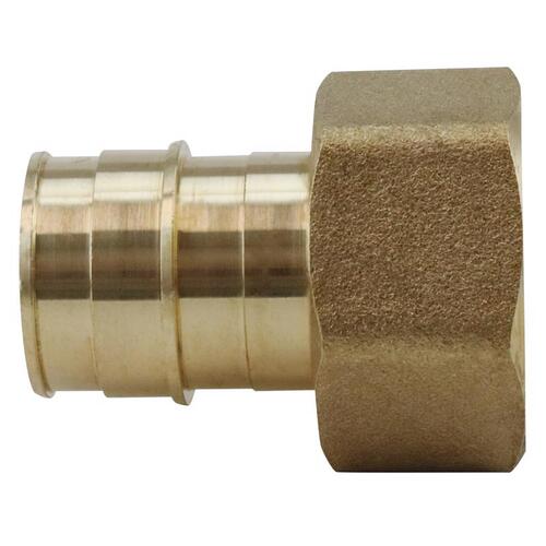 Apollo Valves EPXFA1 ExpansionPEX Series Pipe Adapter, 1 in, Barb x FPT, Brass, 200 psi Pressure