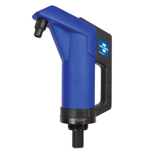 Hand Transfer Pump, 19-3/4 to 35-1/2 in L Suction Tube, 2 in Outlet, 11 oz/Stroke, Polypropylene