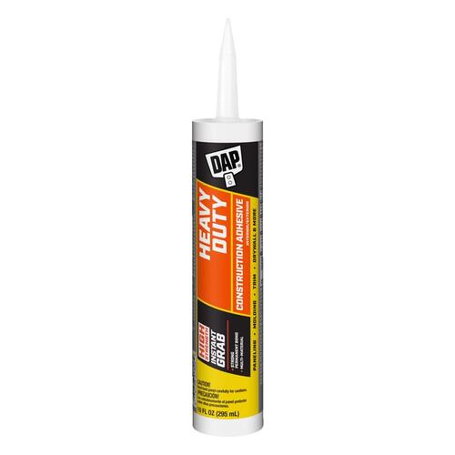 DAP 7079827509-XCP12 Heavy Duty Heavy Duty Construction Adhesive Off-White Paste 10 oz Cartridge - pack of 12