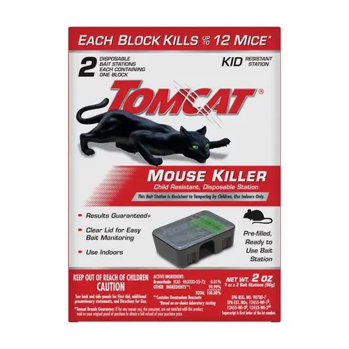 Disposable Mouse Bait Station, Emerald Green Pair