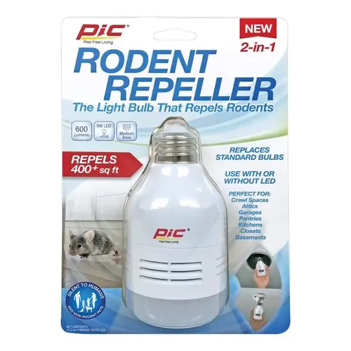 Rodent Repeller Bulb, 9 W, LED Lamp, 550 Lumens - pack of 3