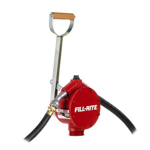 Fill-Rite FR152 Hand Pump, 20 to 34-3/4 in L Suction Tube, 3/4 in Outlet, 20 gal/100 Stroke, Cast Aluminum