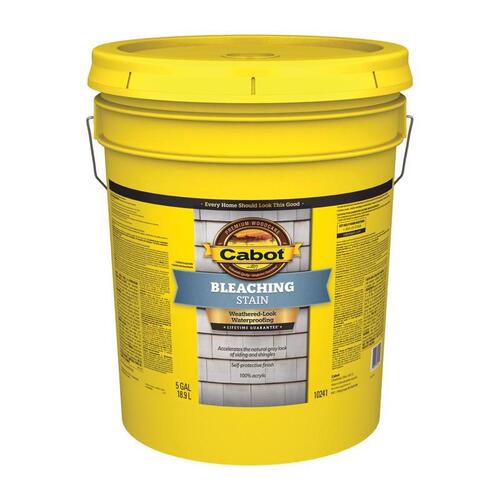 Cabot 140.0010241.008 140.00.008 Bleaching Stain, Natural Gray, 5 gal, Pail
