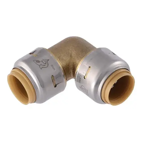 Tube Elbow, 1/2 in, Brass, 200 psi Pressure - pack of 4