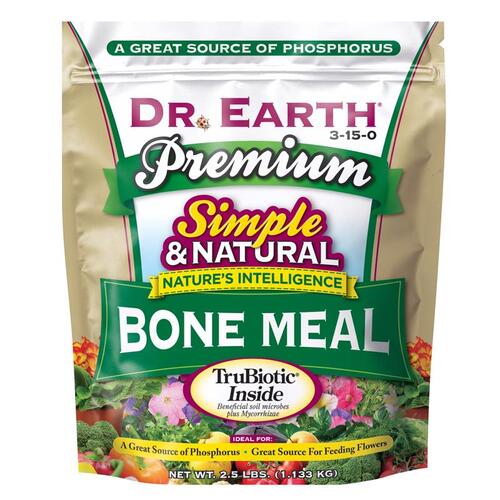 Dr. Earth 718 Bone Meal Pure & Natural Organic Granules 2.5 lb