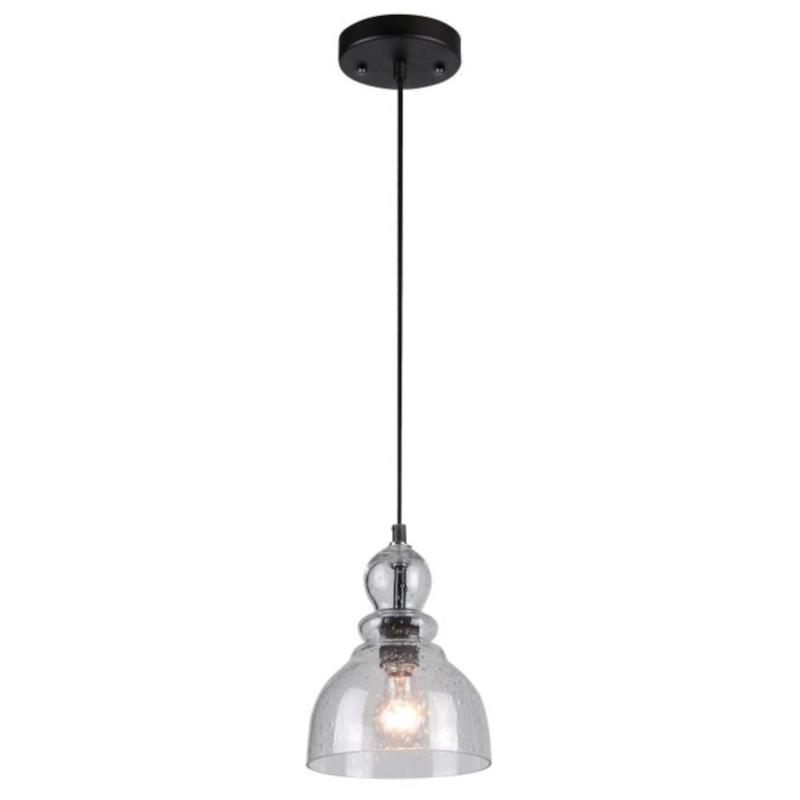 WESTINGHOUSE LIGHTING 61008 Mini Pendant Light Fiona Oil Rubbed Bronze Clear 1 lights