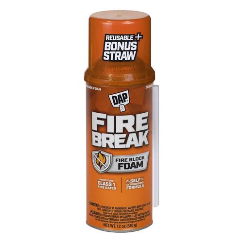 Fire Break 4004501212 Flame Resistant Sealant, Amber, 60 to 100 deg F, 12 oz Can