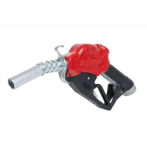 Fill-Rite N100DAU13 Fuel Nozzle, 1 in, FNPT, 5 to 40 gpm, Aluminum, Red