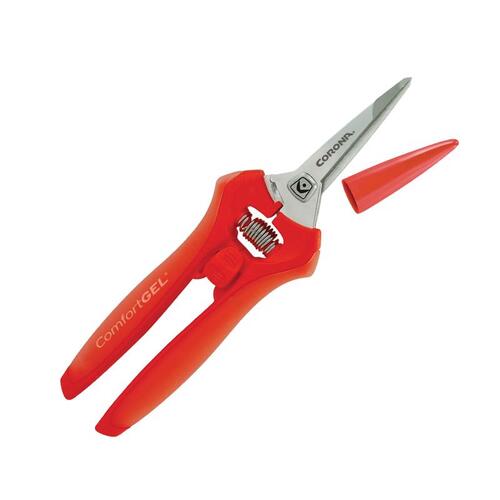 Micro Pruner, 3/4 in Cutting Capacity, Stainless Steel Blade, Double-Beveled Blade