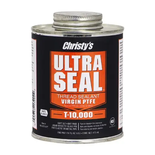 Christy's 514589 Thread Sealant Ultra Seal White For CPVC/PVC 4 oz White