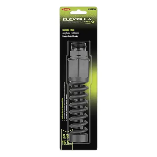 Flexzilla RP900625M Pro Series Reusable Fitting, 3/4 in, MGHT, Aluminum, ZillaGreen